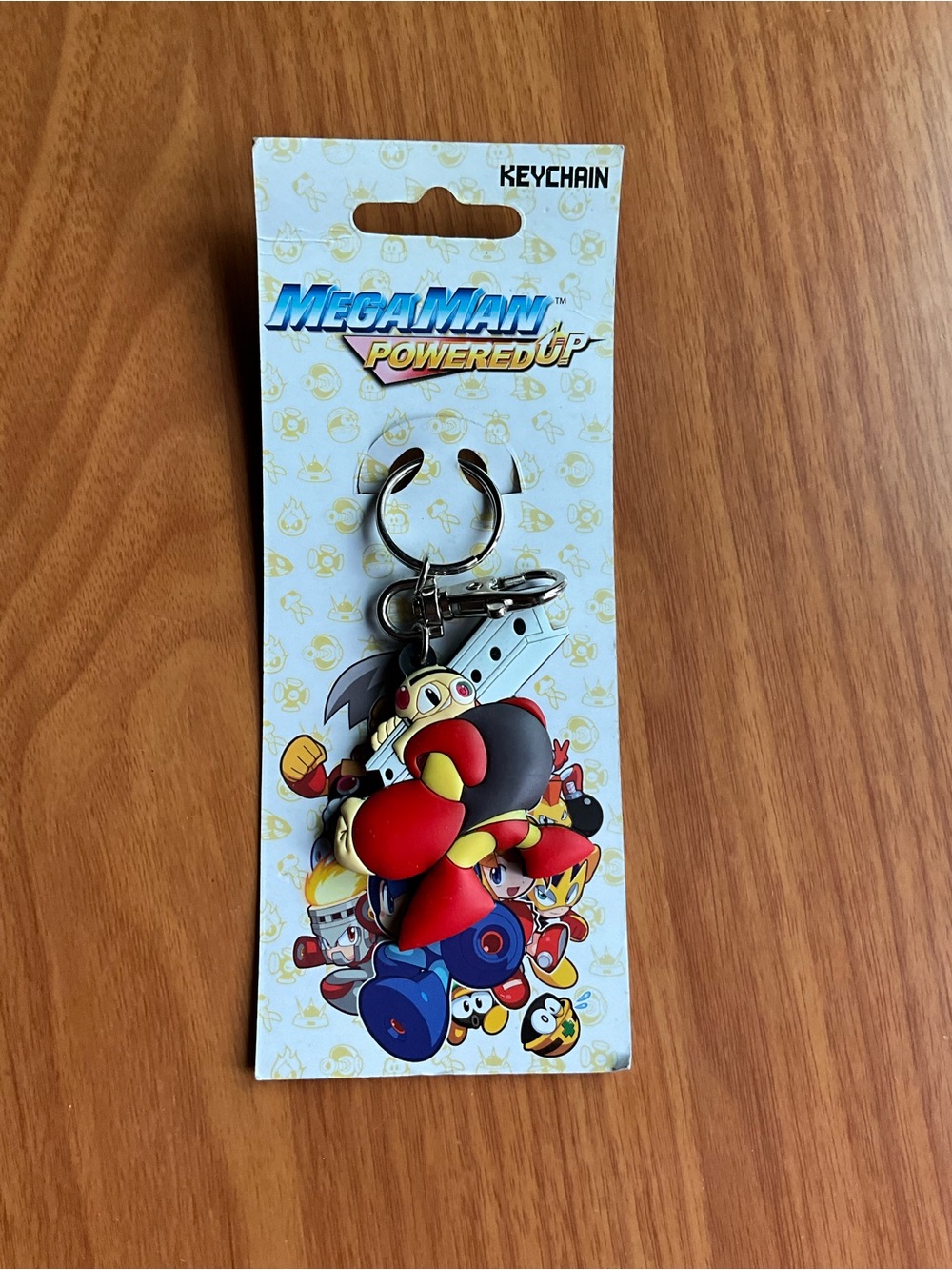 Mega Man Powered Up Red Character Keychain - Official Merchandise